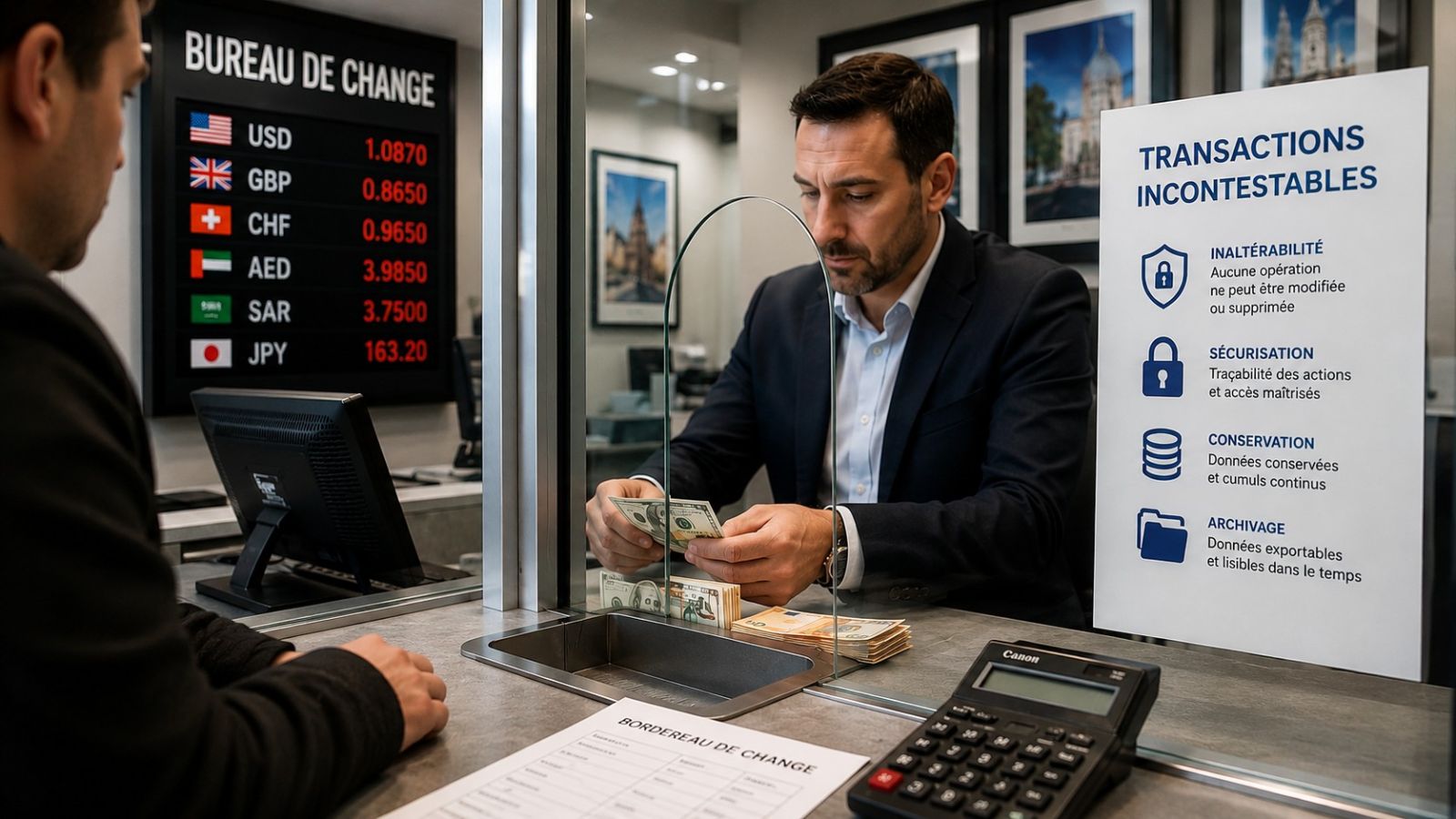 Transactions incontestables dans un bureau de change : pourquoi rendre chaque opération incontestable